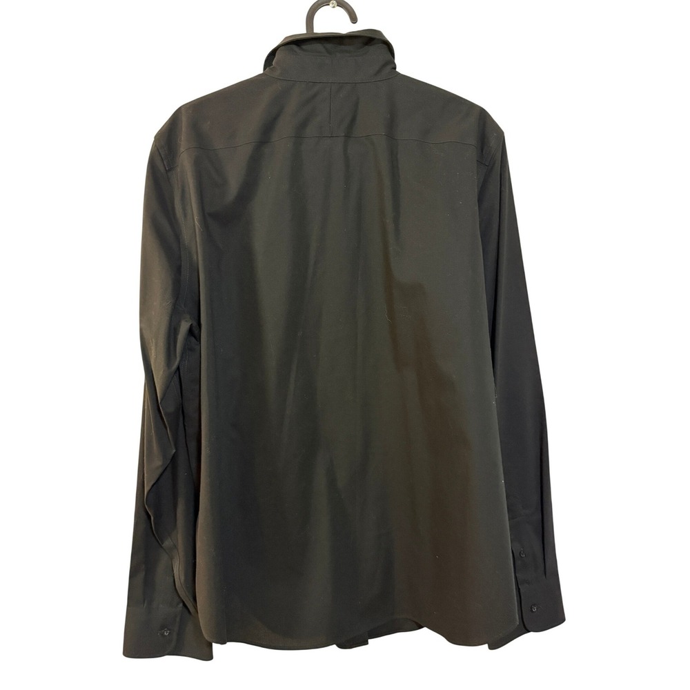 Lauren Ralph Lauren Button Down Shirt Women XL Black Non-Iron capsule wardrobe - Picture 2 of 7